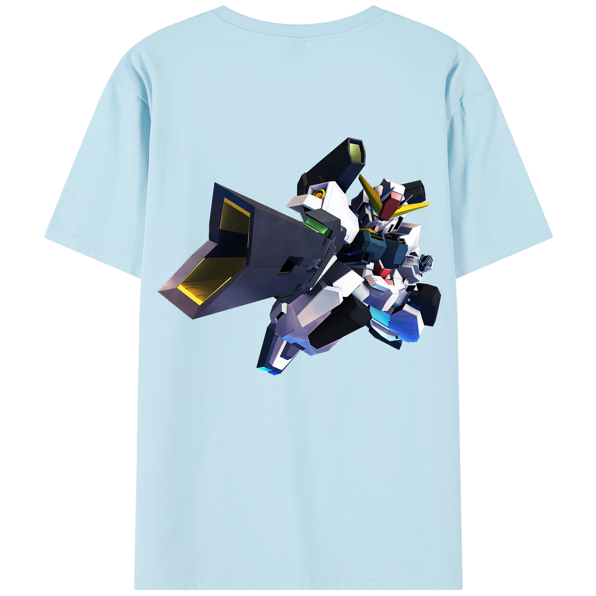 （画像用） 機動戦士ガンダム Mobile Suit Gundam 綿100％半袖Tシャツ（背面プリント）
